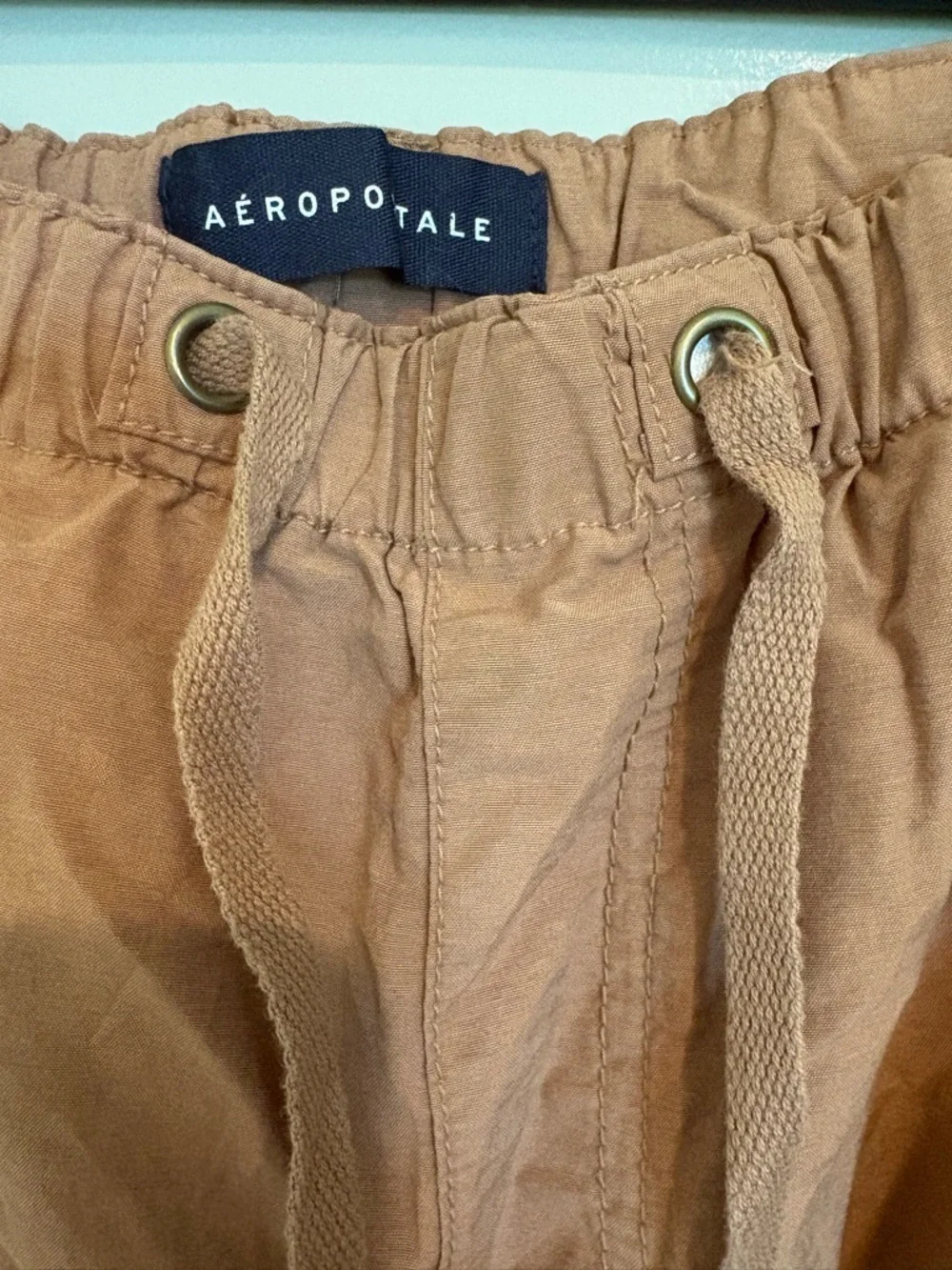 Aeropostale womens Cargo Drawstring Pants - Brown - Picture 4 of 7